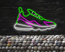 Load image into Gallery viewer, Neon sport Shoe Sign, Sneaker Neon Sign, Neon sports shoe signage, Athletic footwear neon sign, Neon sneaker logo, Running shoe neon light
