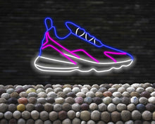 Load image into Gallery viewer, Neon sport Shoe Sign, Sneaker Neon Sign, Neon sports shoe signage, Athletic footwear neon sign, Neon sneaker logo, Running shoe neon light

