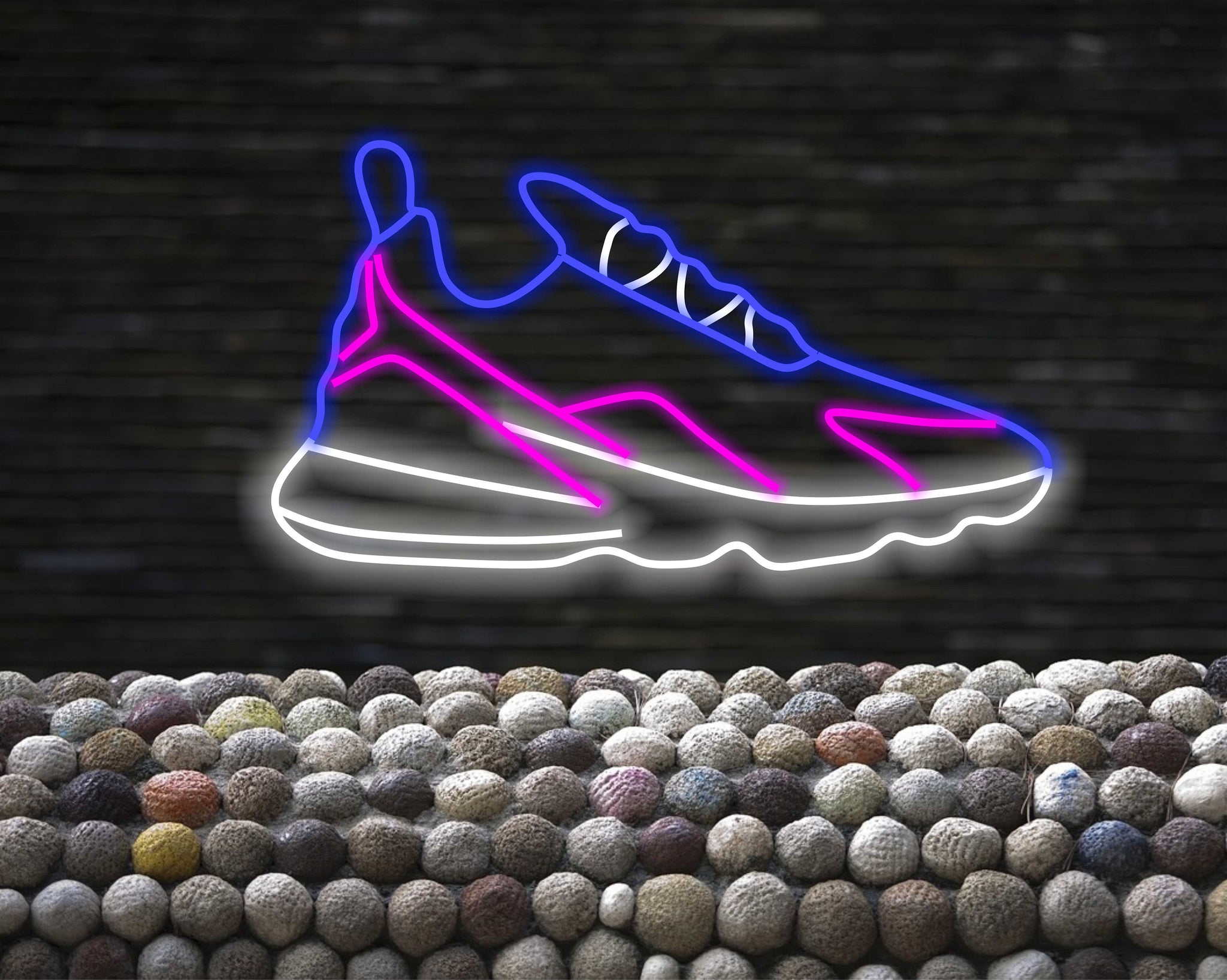 Neon sport Shoe Sign Sneaker Neon Sign Neon sports shoe signage Athletic footwear neon sign Neon sneaker logo Running shoe neon light