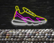 Load image into Gallery viewer, Neon sport Shoe Sign, Sneaker Neon Sign, Neon sports shoe signage, Athletic footwear neon sign, Neon sneaker logo, Running shoe neon light
