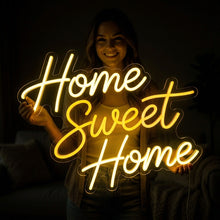 Load image into Gallery viewer, Home Sweet Home Neon Sign, Cozy Home Neon Sign, Welcome Home Neon Sign Multicolor
