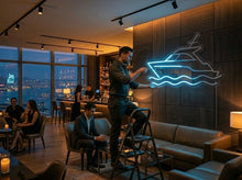 Load image into Gallery viewer, Yacht Neon Sign, Motor Yacht Neon Sign, Luxury Boat Neon Sign
