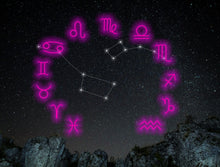 Load image into Gallery viewer, Zodiac neon sign, Astrology wall decor neon sign
