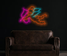 Load image into Gallery viewer, Angel of love neon sign, cupid led sign, Valentine&#39;s Day gift led
