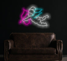 Load image into Gallery viewer, Angel of love neon sign, cupid led sign, Valentine&#39;s Day gift led
