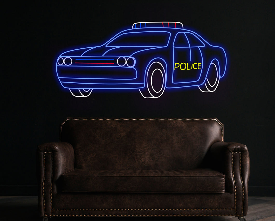 Car neon sign, police car neon sign, custom car neon sign, sport car neon sign, Automotive neon sign, LED car neon sign, Man cave car neon