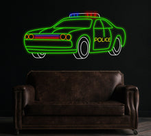 Load image into Gallery viewer, Car neon sign, police car neon sign, custom car neon sign, sport car neon sign, Automotive neon sign, LED car neon sign, Man cave car neon
