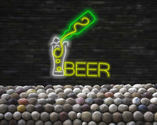 Load image into Gallery viewer, Beer neon sign, bar neon sign, Neon beer light
