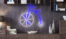 Load image into Gallery viewer, Bicycle neon sign, Vintage Bicycle, Bicycle led sign, Bicycle light sign, Bike neon sign, Cyclist neon sign, Bicycle lover gift,
