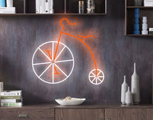 Load image into Gallery viewer, Bicycle neon sign, Vintage Bicycle, Bicycle led sign, Bicycle light sign, Bike neon sign, Cyclist neon sign, Bicycle lover gift,
