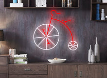 Load image into Gallery viewer, Bicycle neon sign, Vintage Bicycle, Bicycle led sign, Bicycle light sign, Bike neon sign, Cyclist neon sign, Bicycle lover gift,

