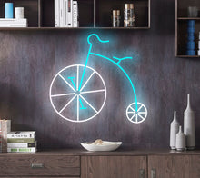 Load image into Gallery viewer, Bicycle neon sign, Vintage Bicycle, Bicycle led sign, Bicycle light sign, Bike neon sign, Cyclist neon sign, Bicycle lover gift,
