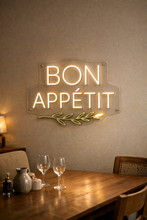 Load image into Gallery viewer, French kitchen neon sign, Bon Appetit neon sign, Bistro neon sign
