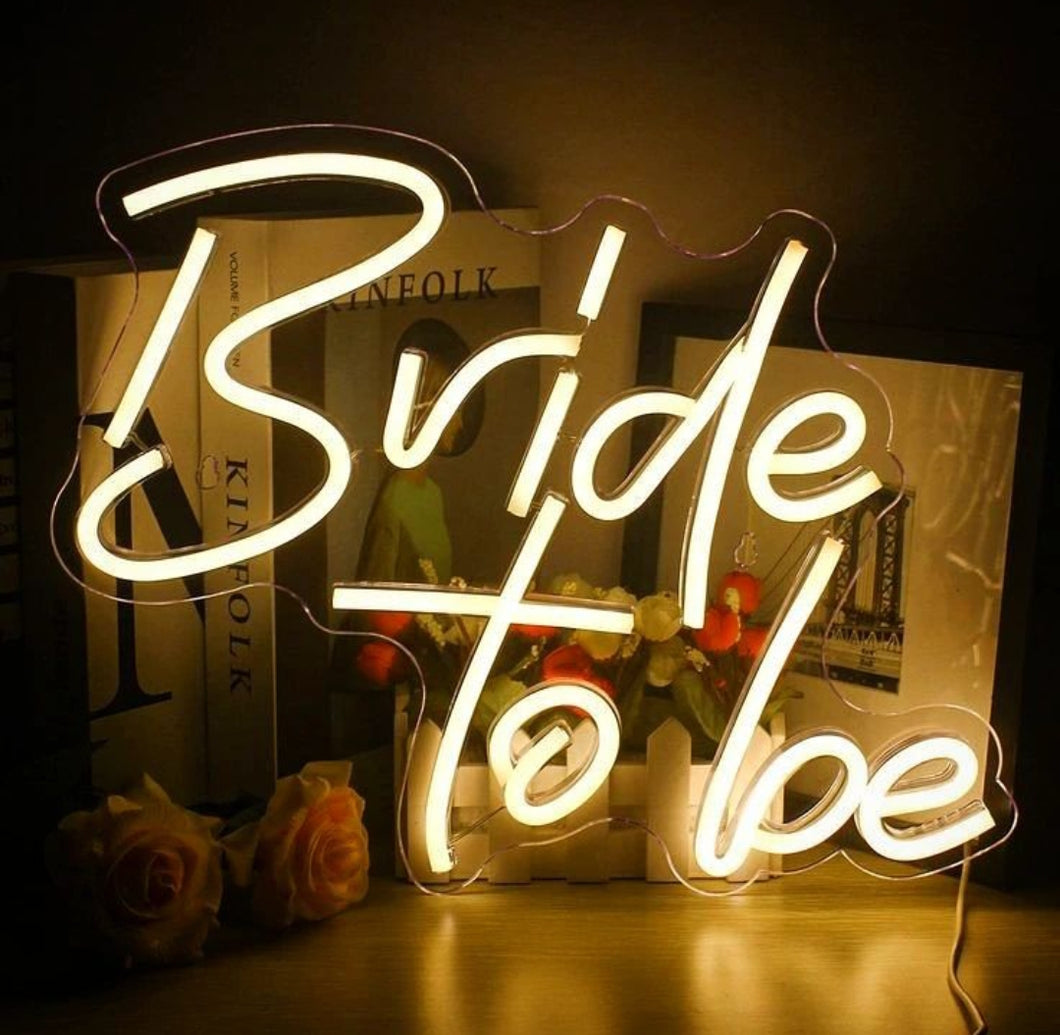 Bride To Be Wedding Neon Sign,Custom Neon Sign Wedding,Gifts for Couple,Neon Light Sign,Handmade Wedding Favor