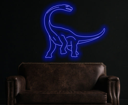 Dinosaur neon sign, Brachiosaurus neon sign, dino neon sign, animal neon sign