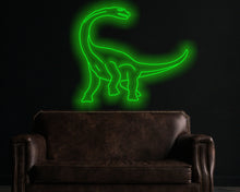 Load image into Gallery viewer, Dinosaur neon sign, Brachiosaurus neon sign, dino neon sign, animal neon sign
