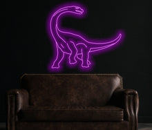 Load image into Gallery viewer, Dinosaur neon sign, Brachiosaurus neon sign, dino neon sign, animal neon sign
