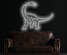 Load image into Gallery viewer, Dinosaur neon sign, Brachiosaurus neon sign, dino neon sign, animal neon sign
