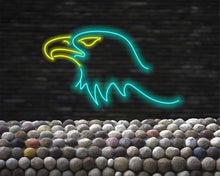 Load image into Gallery viewer, Neon Eagle, Eagle LED Sign, Neon Bald Eagle, predatory bird neon sign, eagle head neon sign, Eagle Head LED Neon Sign, Neon Bald Eagle Head
