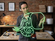 Load image into Gallery viewer, Elephant neon sign, Neon elephant wall decor, Elephant neon decoration, Neon elephant wall decor, Elephant-shaped neon sign,Neon animal sign

