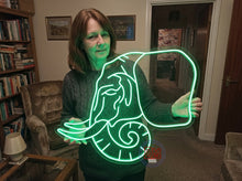 Load image into Gallery viewer, Elephant neon sign, Neon elephant wall decor, Elephant neon decoration, Neon elephant wall decor, Elephant-shaped neon sign,Neon animal sign

