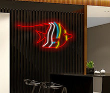 Load image into Gallery viewer, Fish neon sign, Neon fish sign, Neon tropical fish sign, Tropical fish LED sign, Tropical fish neon light, Custom neon fish sign, Tropical fish neon art
