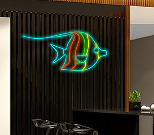 Tropical fish LED sign