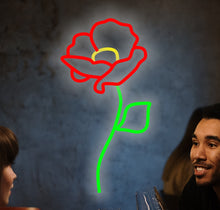 Load image into Gallery viewer, Poppy Flower neon sign
