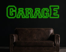 Load image into Gallery viewer, Garage neon sign, Garage led sign, Garage light up sign, Personalized garage sign for men, Garage name sign, Garage decor for men
