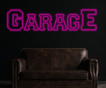 Load image into Gallery viewer, Garage neon sign, Garage led sign, Garage light up sign, Personalized garage sign for men, Garage name sign, Garage decor for men
