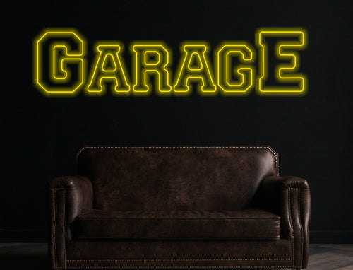 Garage neon sign, Garage led sign, Garage light up sign, Personalized garage sign for men, Garage name sign, Garage decor for men