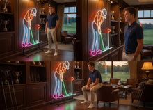 Load image into Gallery viewer, Golfer Aiming neon sign, Golf Player Swing neon sign, Golf Shot Setup neon sign

