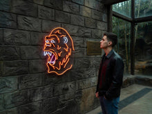 Load image into Gallery viewer, Gorilla Head Neon Sign – Wild Glow LED Accent | Custom Neon Artwork For Jungle-Inspired Spaces
