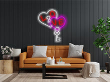 Load image into Gallery viewer, Valentines day neon sign, Neon light Happy Valentine&#39;s Day, love neon sign, heart neon sign, heart with love neon sign
