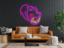 Load image into Gallery viewer, Hippopotamus neon sign, Neon hippo sign, Neon head hippo sign, Hippo neon art, Hippopotamus light sign, Custom hippo neon, Hippo LED sign

