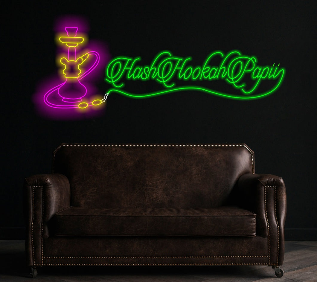 Hookah Neon Sign, Neon hookah decor, Neon sheesha sign, Neon nargile sign, Shisha bar sign