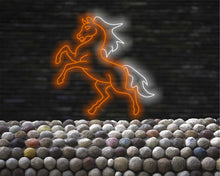 Load image into Gallery viewer, Horse Neon sign, Neon Mustang Sign, Custom Neon Horse Sign
