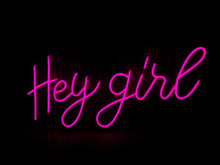 Load image into Gallery viewer, Neon sign gift, neon sign hey girl, neon signs, neon party sign, customneon sign, hey girl neon sign
