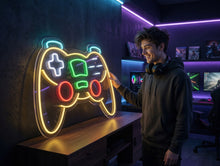Load image into Gallery viewer, Game Controller LED neon sign, Joystick Neon Sign, Unique gift idea,Neon game room sign, Man cave decor
