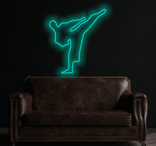 Load image into Gallery viewer, Karate fighter neon sign, karate kid neon sign, karate master neon sign, karateka neon sign

