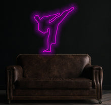 Load image into Gallery viewer, Karate fighter neon sign, karate kid neon sign, karate master neon sign, karateka neon sign
