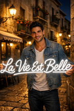 Load image into Gallery viewer, La Vie Est Belle Neon sign
