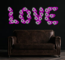 Load image into Gallery viewer, Love neon sign decor
