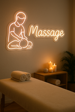 Load image into Gallery viewer, Massage neon sign, Massage Therapy neon sign, Spa Massage neon sign
