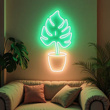 Load image into Gallery viewer, Monstera Leaf LED Neon Sign
