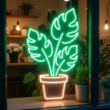 Load image into Gallery viewer, Monstera Leaf LED Neon Sign
