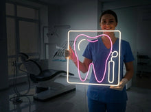 Load image into Gallery viewer, Tooth Dentistry neon sign, Dental Office neon sign, Dentist Tooth Sign neon sign
