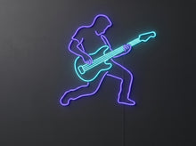Load image into Gallery viewer, Guitar solo neon sign, Rock guitar neon sign, Electric guitar neon sign

