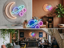 Load image into Gallery viewer, Solar system neon sign, Planets neon sign, Outer space neon sign
