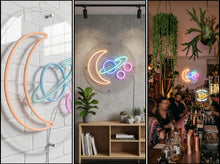 Load image into Gallery viewer, Solar system neon sign, Planets neon sign, Outer space neon sign
